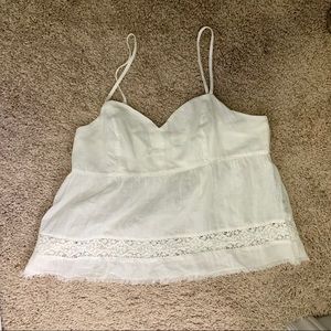 NWOT Aerie White Babydoll Tank